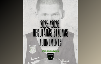 2025./2026.g. REGULĀRĀS SEZONAS ABONEMENTS IR TIRDZNIECĪBĀ