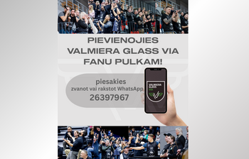 Pievienojies VALMIERA GLASS VIA fanu pulkam
