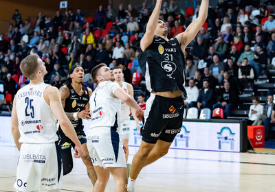 LBL 1/4 fināla 1.spēle, VALMIERA GLASS VIA : BK Liepāja