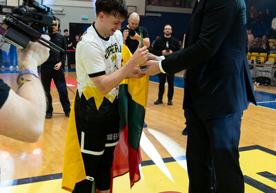 Latvijas Basketbola Užavas kausa fināls: VALMIERA GLASS VIA : BK Ventspils (21.02.2026.) Foto: Nauris Slokenbergs, Mārtiņš Goldbergs