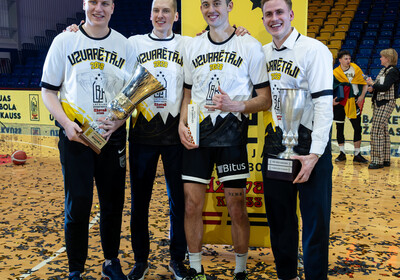 Latvijas Basketbola Užavas kausa fināls: VALMIERA GLASS VIA : BK Ventspils (21.02.2026.) Foto: Nauris Slokenbergs, Mārtiņš Goldbergs
