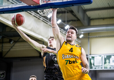Eiropas Ziemeļu basketbola līga: VALMIERA GLASS VIA : Siauliai-7bet  02.02.2022.